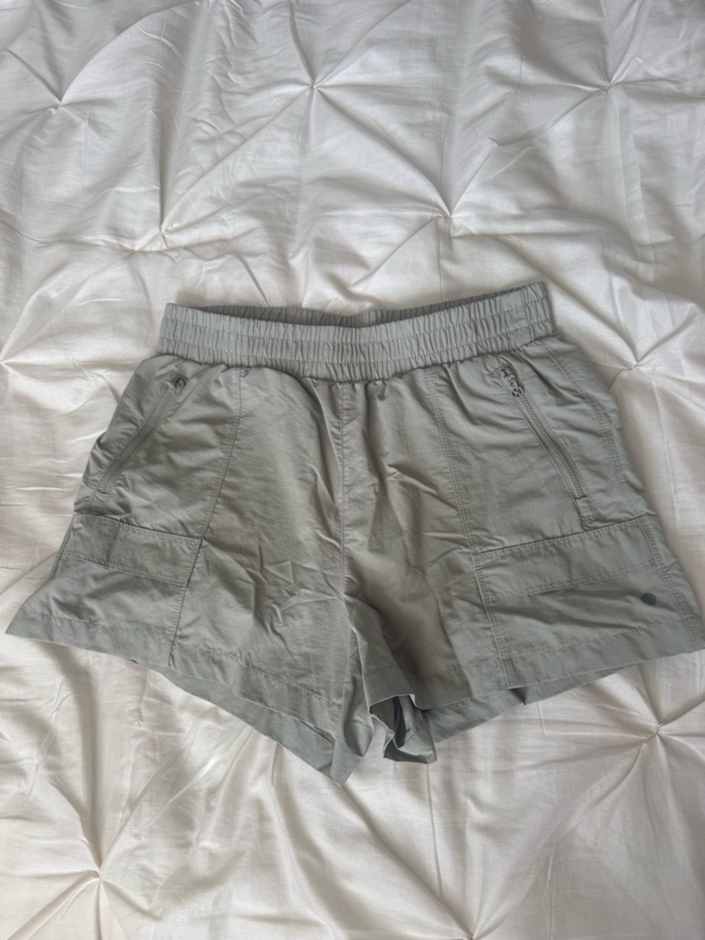 Layer 8 Light Green  Elastic-Waist Athletic Shorts